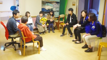【障害者支援施設利用者の方と楽しくお話ししました♪】