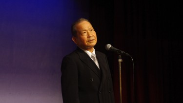 久門校長の祝辞の様子