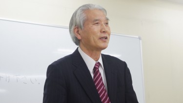 受講生にエールを送る工藤副校長