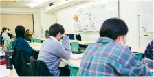 入学前学習会の様子の写真